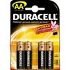DURACELL AA MN1500, батарейка 4шт