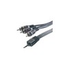 VIVANCO 42050, 3,5 jack-3RCA, кабель 2m